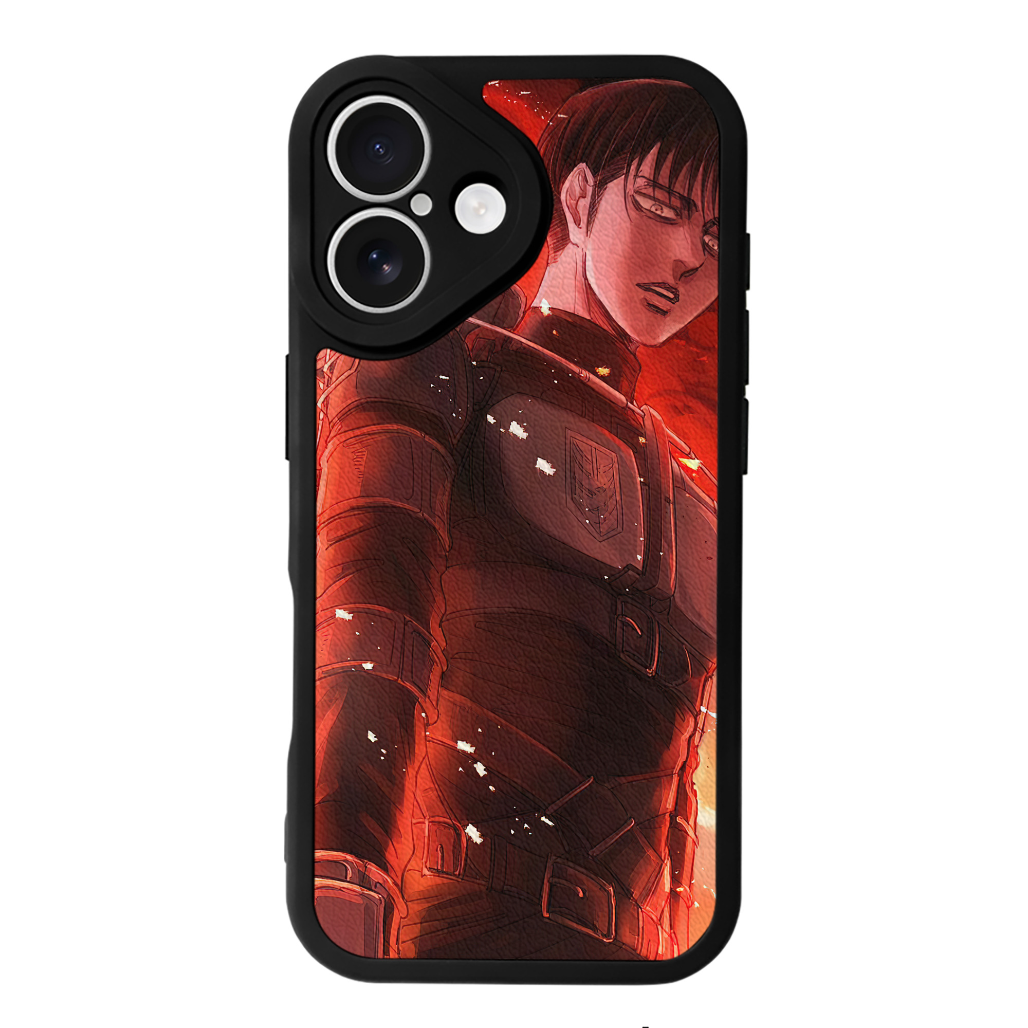 （画像用） 進撃の巨人 Attack on Titan 【iPhone 16シリーズ対応】シリコンスマホケース（レザー調） 材質：シリコン